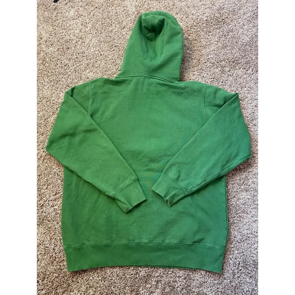Undefeated 5 Strike Icon Logo Pullover Hoodie Mens Size Large Green